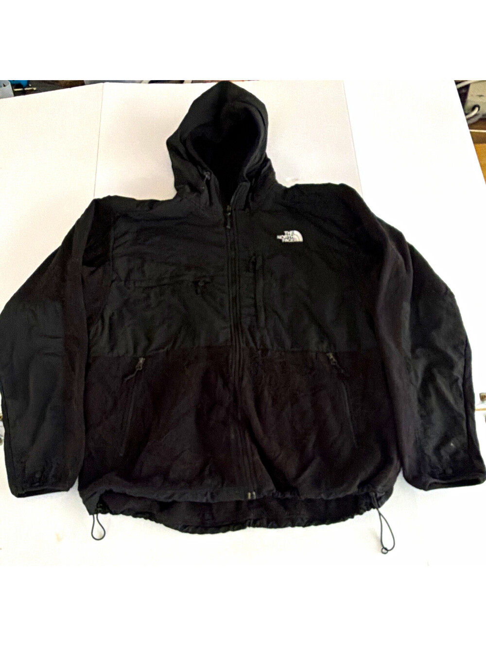 The North Face Men's Black Solid Hooded Full Zip Down Puffer Jacket Size XL